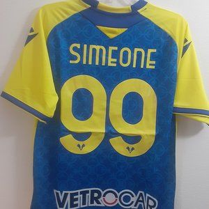 Macron ITALY HELLAS VERONA FC GIOVANNI SIMEONE Men's JERSEY Sz M,L or XL Serie A